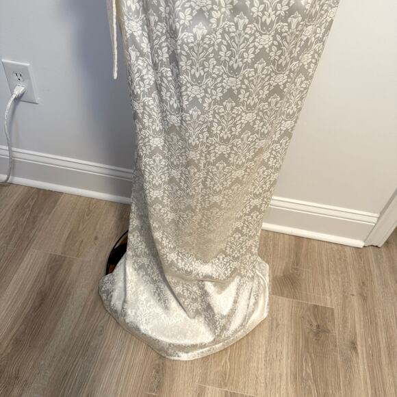 V. Chapman June Corset Jacquard Front-Slit Strapless Gown In Ivory Size 8 New - Picture 11 of 13